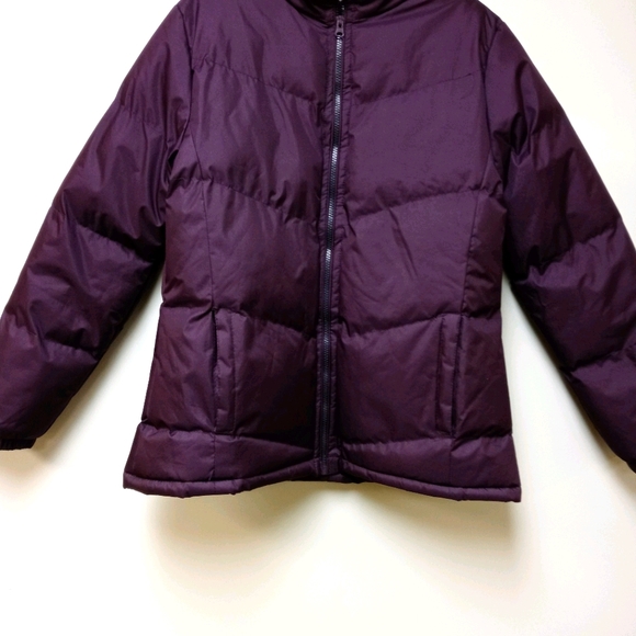 Deep Plum Franklin Allen Puffer Jacket Sz M - Picture 2 of 6